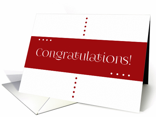 Congratulations Red and White card (1269612)