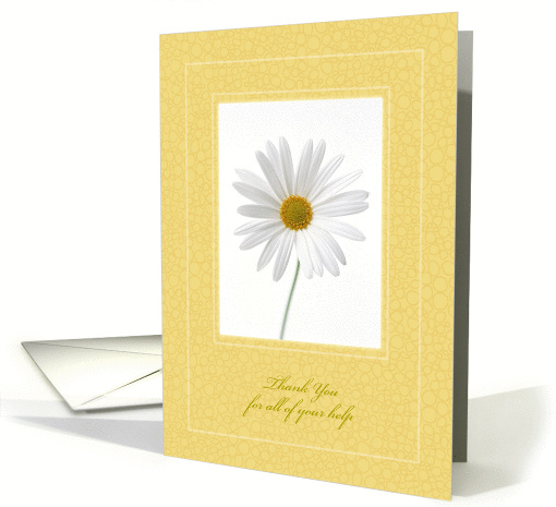 Thank You for All Your Help Daisy card (1271912)