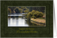 Brother Birthday - River Scene card