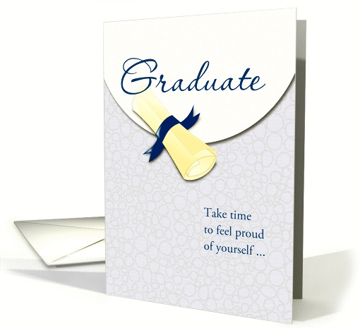 Graduation Congratulations Rolled Diploma card (1281132)