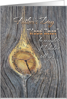 You’re Like a Son to Me Father’s Day Wood Knot card