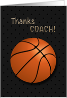 Thank You Basketball Coach card