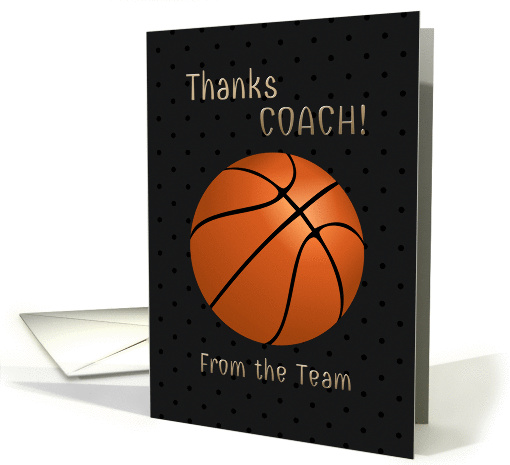 Thank You Coach From the Team Basketball card (1287578)