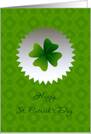 Happy St. Patrick’s Day Shamrock card
