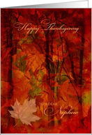 Thanksgiving for Nephew Autumn Foliage card