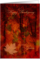 Thanksgiving for Godson Autumn Foliage card