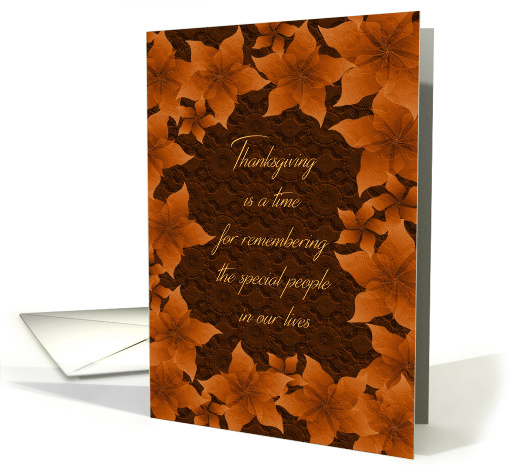 Happy Thanksgiving - Autumn Pinwheel Flowers card (1442476)