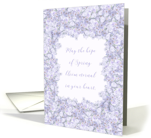 Happy Easter Blessings Spring Crocus card (1471246)