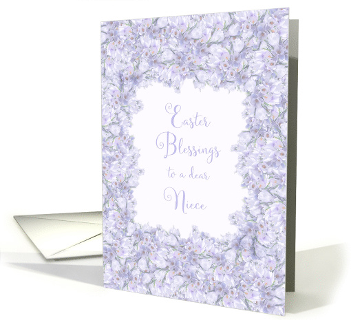 Easter Blessings for Niece Spring Crocus card (1471392)