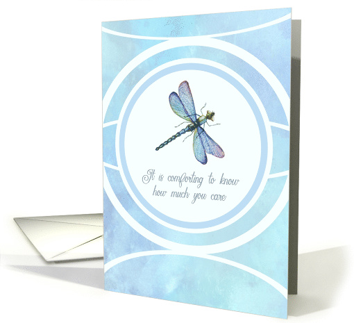 Sympathy Thank You Dragonfly Comfort card (1487370)