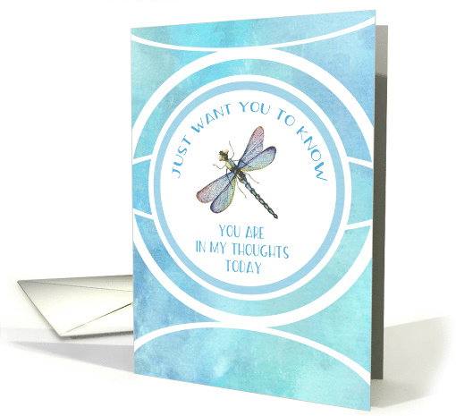 Watercolor Dragonfly Thinking of You card (1492846)