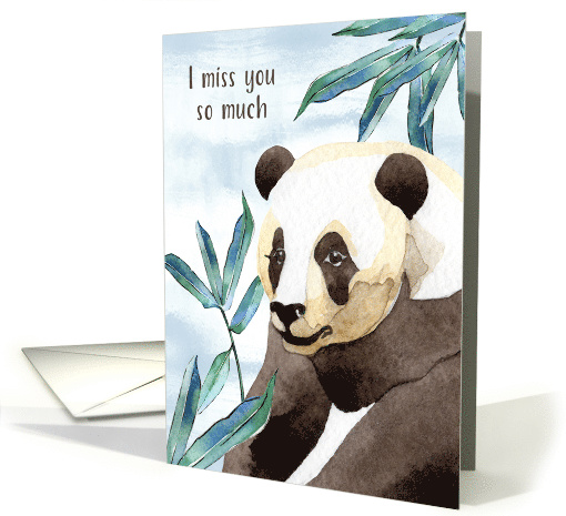 I Miss You So Much Panda Bear card (1529028)