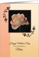 Mother’s Day from Daughter ~ Paper Rose card