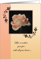 Mother’s Day Like a Mother to Me ~ Paper Rose card
