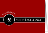 Business 25th Anniversary Circle of Excellence card