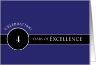 Business Employee 4th Anniversary / Circle of Excellence card