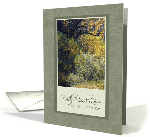 Birthday With Much Love ~ Colors of the Season card (936704)