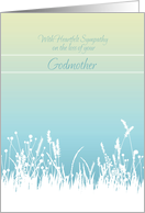 Sympathy Loss of Godmother Soft Grasses card