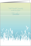 Sympathy Loss of Brother Soft Grasses card