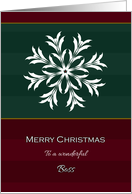 Christmas Snowflake To Boss card