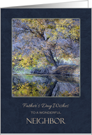 Father’s Day For Neighbor ~ Trees Reflection on the Water card