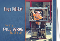 Full Serve Birthday - Gas Pump card