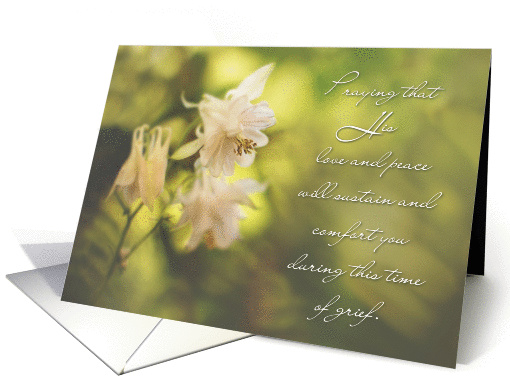 Soft Floral Christian Sympathy card (1292814)