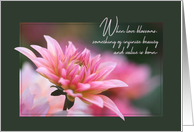 When Love Blossoms Dahlia Engagement Congratulations card