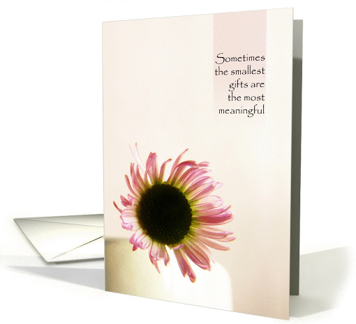Smallest Gifts - Pink Daisy Thank You card (908661)
