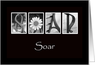 Soar - Alphabet Art Card