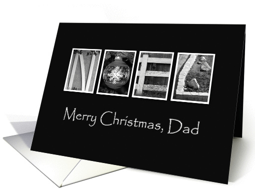 Dad -Christmas - Noel - Alphabet Art card (857754)