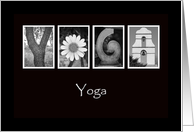 Yoga - Thank You - Alphabet Art card