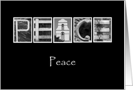 Peace - Blank - Alphabet Art card