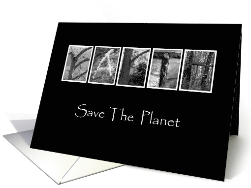 Earth - Save The Planet - Alphabet Art card (864194)