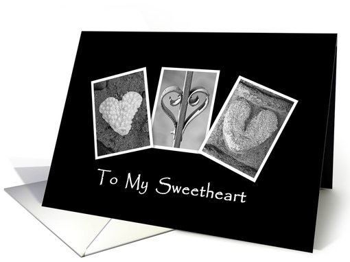 To My Sweetheart - Birthday - Alphabet Art card (865082)
