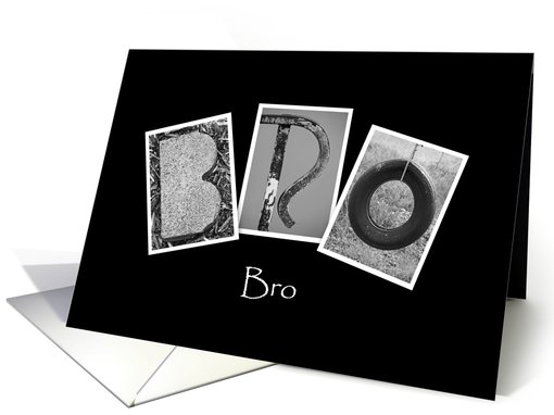Bro - Blank - Alphabet Art card (866680)