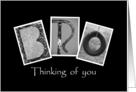 Bro - Thinking of you - Alphabet Art card