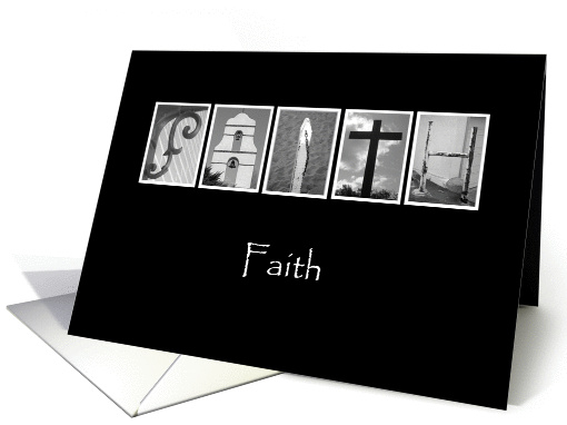 Faith - Inspirational - Alphabet Art card (873909)