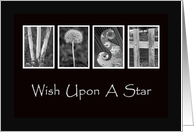 Wish Upon A Star - Encouragement - Alphabet Art card