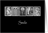 Smile - Alphabet Art card