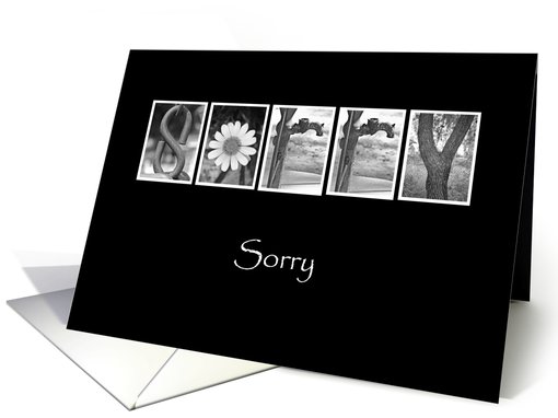 Business - Sorry - Alphabet Art card (882302)