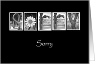 Business - Sorry - Alphabet Art card