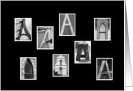 Straight A’s - Academic Achievement - Alphabet Art card