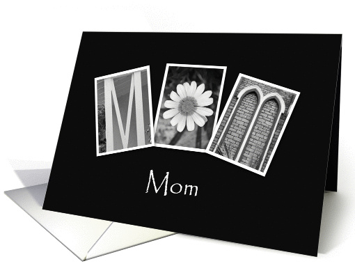Mom - Blank Card - Alphabet Art card (889727)