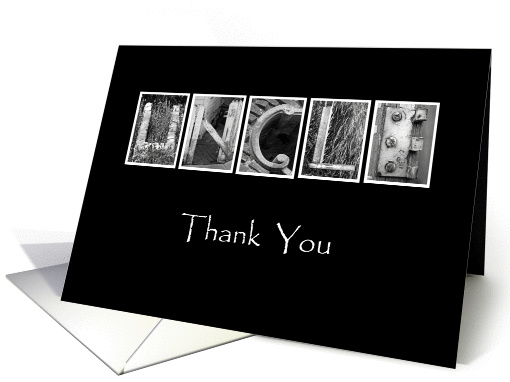 Uncle - Thank You - Alphabet Art card (897035)