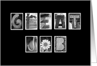 Great Job - Employee Appreciation - Alphabet Art card