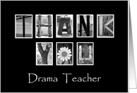 Drama Teacher - Teacher Appreciation Day - Alphabet Art card