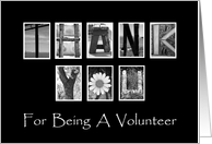 Thank You Volunteer - Business - Alphabet Art card
