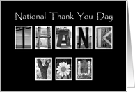 National Thank You Day - Alphabet Art card