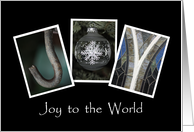 Joy to the world - Christmas - Alphabet Art card